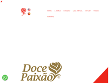 Tablet Screenshot of docepaixaolingerie.com.br